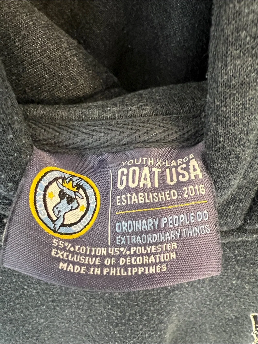 Kids GOAT USA  Hoodie Sweatshirt (Ice Hockey Goat)